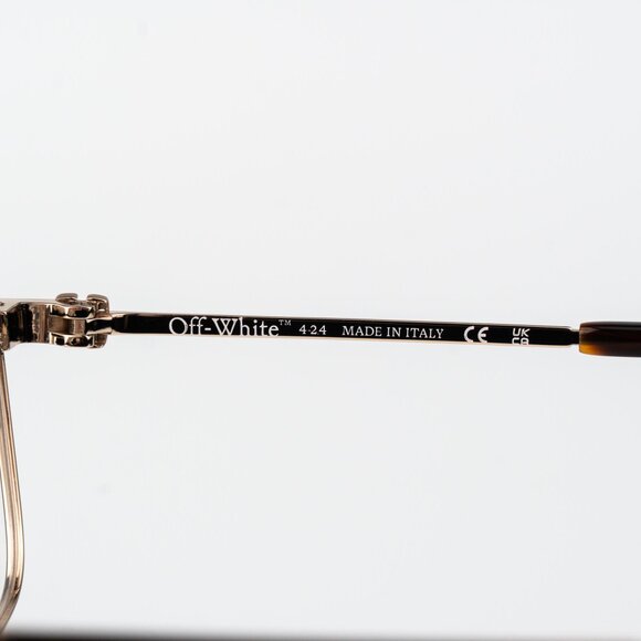 Off-White STYLE 7J Men Eyeglasses Gold Aviator OERJ07J STYLE 7J 7600 - Picture 10 of 15